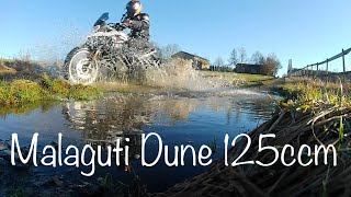 Beste 125er  Malaguti Dune 125  Offroad  Cross Tour  Test Deutsch [upl. by Dominga]