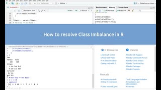 How to resolve Class Imbalance in R [upl. by Oiramej]