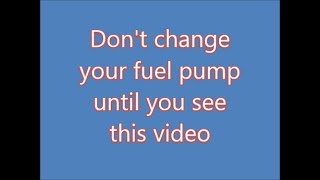 how to make a bad fuel pump work  part 1 24 [upl. by Halyak]