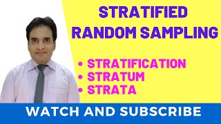 Stratified Random Sampling Types of Random Sampling Stratification Stratum Strata In Urdu Hindi [upl. by Anoyet623]