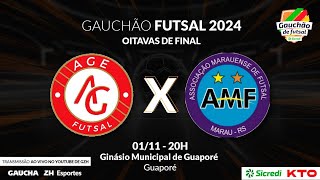 AGE 2x6 Marau  GAUCHÃO DE FUTSAL  01112024 [upl. by Netloc663]