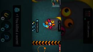 Worms Zone io Gameplay shorts video viral Worms Zone 🪱 [upl. by Yarb]