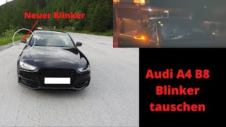 Audi A4 B8 Blinker tauschen  Spiegelblinker [upl. by Medin]