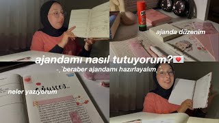 ajandamı nasıl tutuyorum💌 beraber ajandamı hazırlayalım  neler yazıyorum eski planlayıcılarım [upl. by Norina]