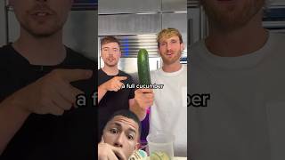 Esse pepino é suspeito ​mrbeast loganpaul lunchly shorts [upl. by Llirret363]