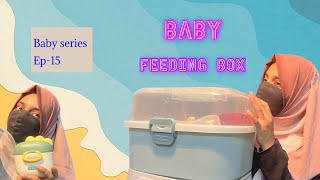 Feeding box  baby series ep15  Baby utensils drying box [upl. by Natloz645]