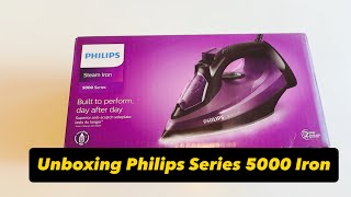 Philips 5000 Series Steam Iron DST503080  Unboxing Philips Versuni Steam Iron 5000 [upl. by Glimp]