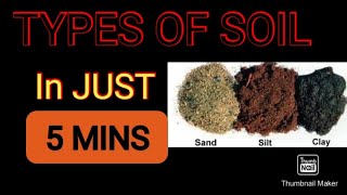 Types of Soil  Sand Silt Clay  Properties of Soil  Types of Soil  Components of Soil  Science [upl. by Berny]