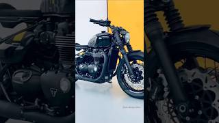 Custom Built Triumph Bonneville Bobber Black triumph bonnevillebobber triumphmotorcycles custom [upl. by Bronnie]