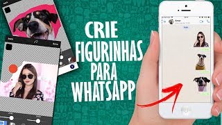 COMO FAZER FIGURINHAS PERSONALIZADAS PARA WHATSAPP [upl. by Nolad88]