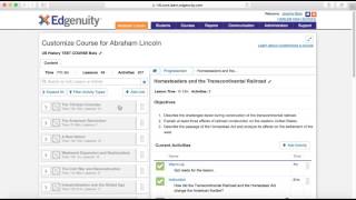 Edgenuity How to Customize a Course [upl. by Darill218]