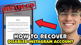 How To Recover DEACTIVATEDDISABLED Instagram Account in 2023 TUTORIAL [upl. by Tobie]