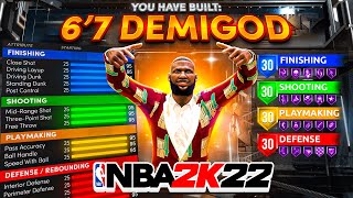 THIS 67 POINT GUARD BUILD IS THE BEST BUILD in NBA 2K22 DEMIGOD ISO BUILD Best Build 2k22 [upl. by Leonard]