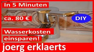 🔥EnergieSparTipp 🔥Wasser einsparen Wasserkosten um 80€ senken Energie Gas einsparen Vol73 [upl. by Merralee]