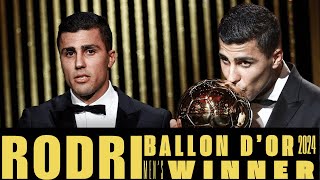 ballon dor 2024  RODRI  ballon dor 2024 mens winner  ballon dor 2024 winnerballondor [upl. by Trenton]