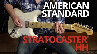 American Standard Stratocaster® HH Demo  Fender [upl. by Annaej]