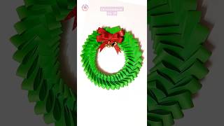 christmasdecorNO39 christmascrafts papercraft christmaswreath craftideas artandcraft shorts [upl. by Biles960]