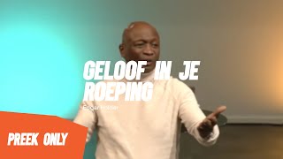 Geloof in je roeping  Woensdag 170124 preek only [upl. by Luce]