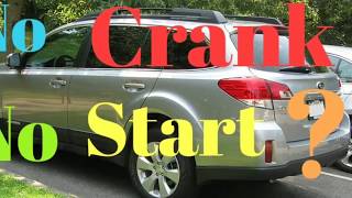 2014 SUBARU OUTBACK No Crank No Start FUSE RELAY STARTER One clickFixed [upl. by Ezarra]