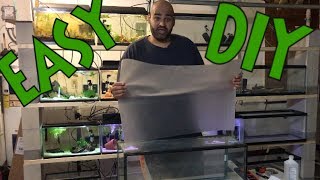 Cheap and Easy To Install Frosted Aquarium Background TRANSFORM YOUR FISH TANK [upl. by Kared553]