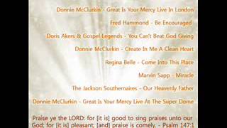 Donnie McClurkin Great is your mercy  Live at the super dome [upl. by Anahsed]