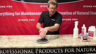 Stone Pro How To Polish Granite Countertops [upl. by Oiceladni]