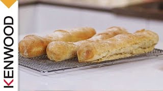 Baguettes Recipe  Demonstrated with Kenwood Chef Titanium [upl. by Hahcim]