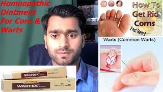 wartex creamhomeopathic cream for warts and corns मस्सों और गोखरू के लिए होम्योपैथिक क्रीम [upl. by Kcirdla648]