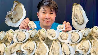 Eating Raw Oyster AMSR Mukbang no talking [upl. by Asilef]