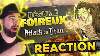 LIVE REACTION RÉSUMÉ FOIREUX SHINGEKI NO KYOJIN SAISON 4  redif live Twitch [upl. by Evangeline353]