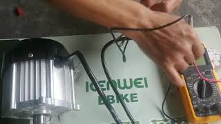 KENWEI EBIKE Electric motor sensor testing procedure [upl. by Onez]