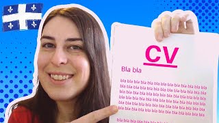 Curriculum vitae  format québécois ou comment faire un CV au Québec [upl. by Gudrin849]