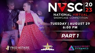 2023 Fred Astaire National Virtual Showcase Tuesday Part 1 ProAm Dance Competition [upl. by Ahsemik]