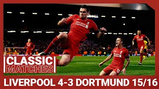 European Classic Liverpool 43 Borussia Dortmund  An incredible Anfield comeback [upl. by Bal149]