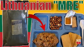 Lithuanian Armed Forces MRE  Field Ration Review  Lithuania Military Meal Ready To Eat Taste Test [upl. by Sulihpoeht]