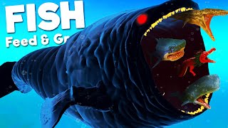 NEW DARK BLOOP vs PREHISTORIC PROGNATHADON  Feed amp Grow Fish [upl. by Kingsley]