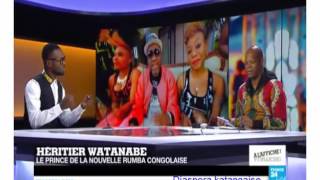 Le passage sur France24 dHéritier Watanabe le nouveau roi de la rumba congolaise [upl. by Gelasias310]