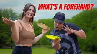 Teaching My Disc Golf Baddie Forehand [upl. by Nref]