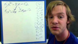 Factoring by Grouping Example No Common Factor [upl. by Philps]