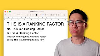 Google Ranking Factors The Only Video Youll Need To Watch [upl. by Esina]