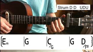 A Bar Song Shaboozey guitar chords and strumming [upl. by Naruq]