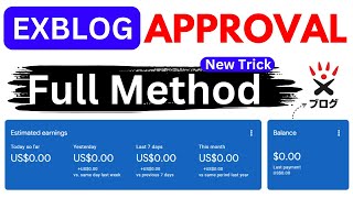 How to Get AdSense Approval On Exblog  Exblog AdSense Approval New Method 2024  The Banned [upl. by Xymenes903]