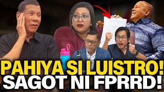 HETO NAKAKA BULAGA BUTATA SI LUISTRO SA BANAT NI FPRRD TAMBA MARBIL AT LIZA AMKINIG KAYO [upl. by Ivonne]