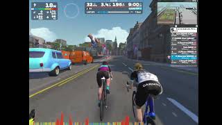 Zwift Tour de Andrasta stage 1 cat C Glasgow Crit course [upl. by Onimixam]