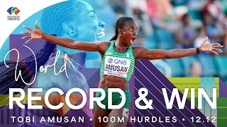 WORLD RECORD 1212 🇳🇬  Amusan wins 100m hurdles  World Athletics Championships Oregon 22 [upl. by Arreit184]