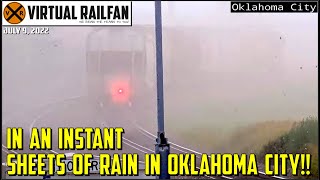 CRAZY RAIN amp WIND IN OKLAHOMA CITY LITTLE BEAR IN REVELSTOKE TRAIN GOES IN EMERGENCY 7922 [upl. by Melcher]