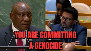 South African President HUMILIATES Israel in a Powerful Speech at the UN [upl. by Marjory716]