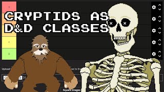 【ENVtuber】 Cryptids as DampD Classes Tierlist [upl. by Leipzig]