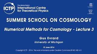 Gus Evrard Numerical Methods for Cosmology  Lecture 3 [upl. by Neerehs]