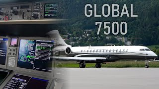 Bombardier Global 7500  Next Gen Private Jet Cockpit Tour [upl. by Noyr802]